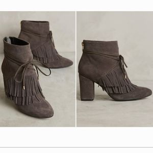 Anthropologie Klub Nico Leather Booties - Size 8